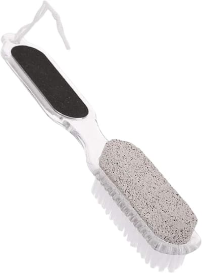 Puimsteen Voeten - Voetvijl Pedicure - Verzorgde Voeten - 4-in-1 Dubbelzijdig - 22 x 4 x 4 cm - Grijs