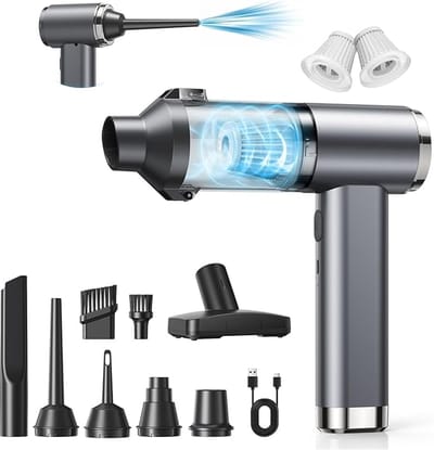 Handstofzuiger Draadloos 25000Pa – 4-in-1 Autostofzuiger – HEPA Filter – 25 Min Batterijduur