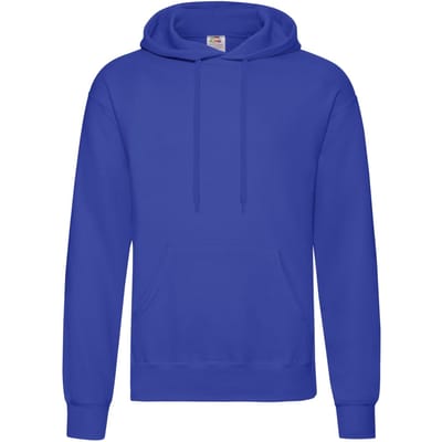 Fruit of the Loom Klassieke herenhoodie (Koningsblauw)