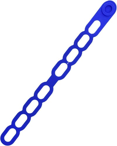 Siliconen bandjes - Bevestigingsriemen pothoes - Koken & opbergen - Zelfsluitend mechanisme - 545 cm - Blauw