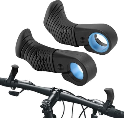 Fiets Handvatten - Stuur Grepen - Comfortabel Fietsen - Ergonomisch Ontwerp - 22mm Stuur - Zwart