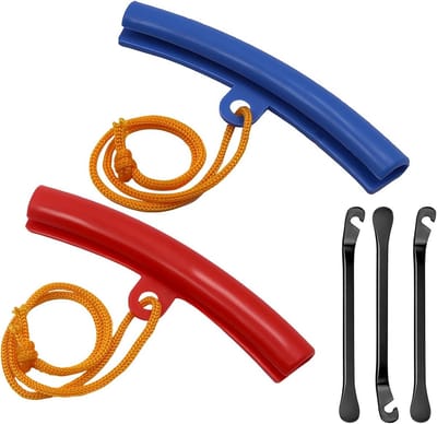 Velgbeschermers Set - Band Montage - Fietsbanden Verwisselen - Duurzaam Rubber - 2 Stuks - Blauw Rood