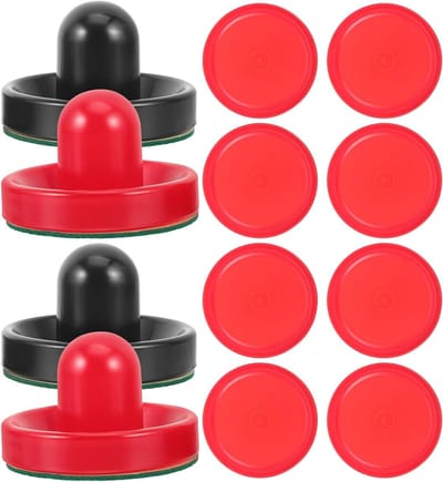 Air Hockey Set - Pucks en Pushers - Spelplezier - Ergonomisch Ontwerp - 7.5 cm - Diverse kleuren