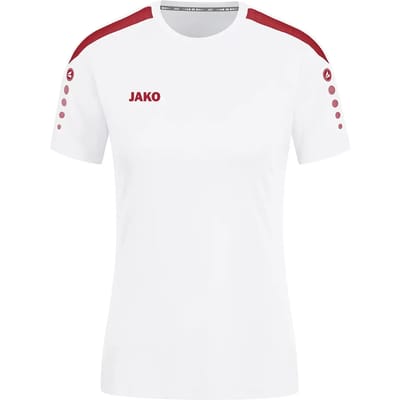 Jako Power Shirt Korte Mouw Dames - Rood / Wit | Maat: 34