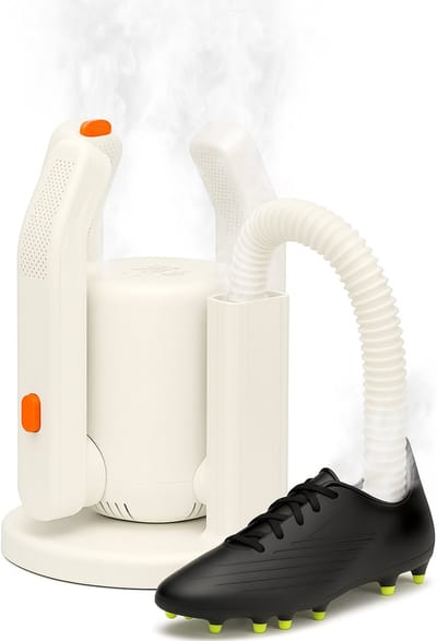 KRAFT Schoenendroger Pro XL - 2 Paar Schoenen Drogen - UV Sterilisatie - Rozenzout Geurverwijderaar - Schoenverfrisser - 2 Slangen voor Lange Schoenen - Schoendroger Laarzen