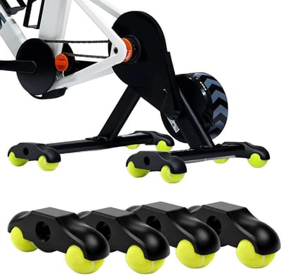 Fiets Trainer Accessoires - Indoor Cycling Onderdelen - Comfortabel Trainen - Dempen en Geluidsreductie - 4 Stuks - Zwart
