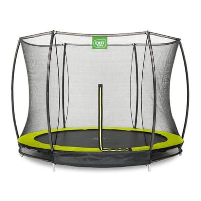 EXIT Silhouette Trampoline ø305cm - met Veiligheidsnet - Inground - Rond - Voor Kinderen - Groen