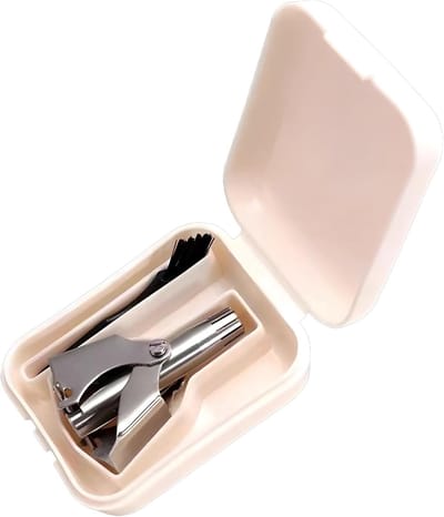 Neustrimmer Handmatig - Gezichtsreiniger - Persoonlijke Verzorging - Roestvrij Staal - Compact Formaat - Zilver