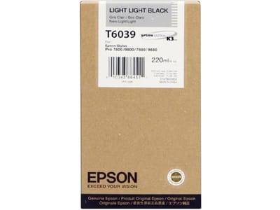 Epson T6039 inktcartridge licht licht zwart hoge capaciteit (origineel)