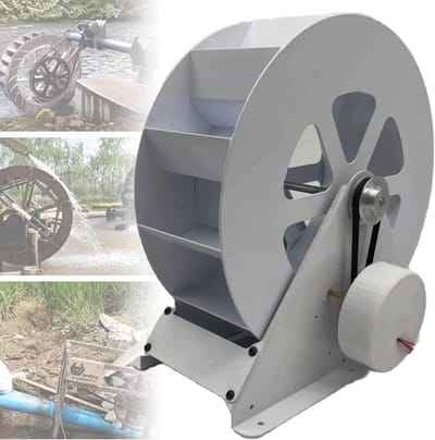 Waterturbine Generator - Waterkracht Generator - Buitenverlichting Opladen - Stil Riemaandrijvingssysteem - 50 Watt - Staal