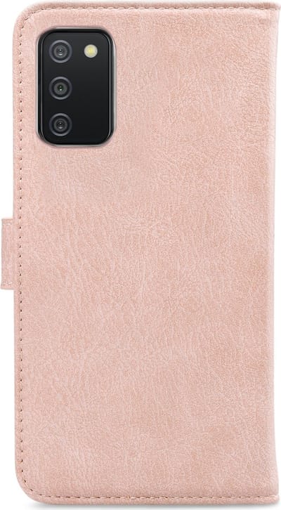 My Style Telefoonhoesje geschikt voor Samsung Galaxy A02s Hoesje | My Style Flex Wallet Bookcase Portemonnee | Pasjeshouder voor 3 Pasjes | Telefoonhoesje voor Pinpas / OV Kaart / Rijbewijs - Roze