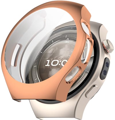 By Qubix - TPU case - Rosé goud - geschikt voor Huawei Watch 5 - 42mm