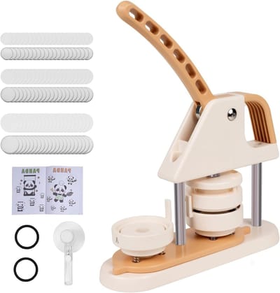 DIY Button Maker voor 58mm Pin Badges - Complete Set met 100 Button Onderdelen en Cirkel Snijder voor Creatieve Geschenken