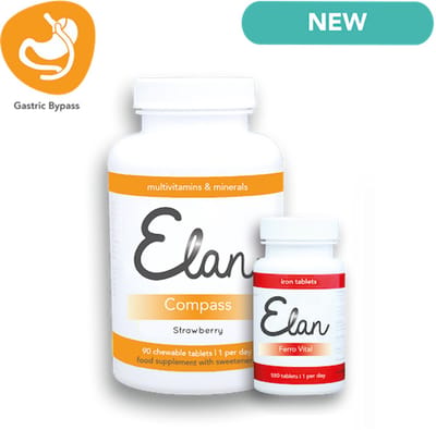 Gastric Bypass - WLS Multivitaminen - Elan Compass kauwtabletten - 90 kauwtabletten inclusief gratis Ferro Vital tabletten