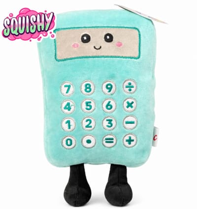 Rekenmachine Squishy Pluche Knuffel 15 cm