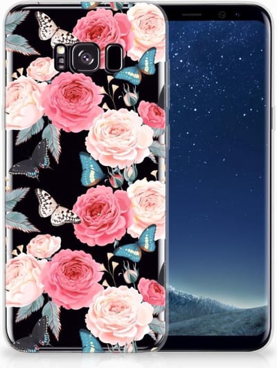 Samsung Galaxy S8 Plus TPU Case Butterfly Roses
