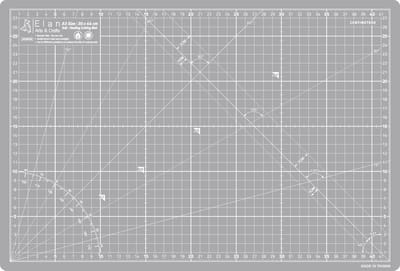 Elan Snijmat A3 Grijs, 5-laagse Zelfherstellende Snijmat A3, Knutselmat, Snijmat 30x44 CM, Self Healing Cutting Mat A3, Snijmat A3 Zelfherstellende, Hobby Snijmat Grijs, Werkmat, Self Healing Snijmat