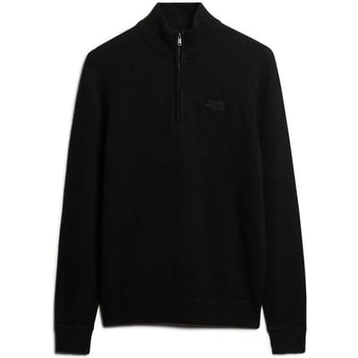 Superdry ESSENTIAL EMB KNIT HALF ZIP Heren Trui - Maat 2XL