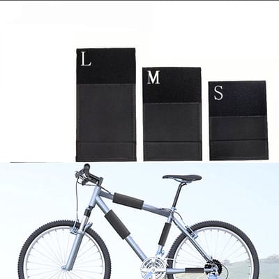 VHV Framebeschermer Fiets - Fiets Framebeschermer - Set van 3 - E-Bike Accessoires - Fiets Framebeschermer - Voor Carbon Fiber Framebeschermer - Vervangende Kettingsteunbeschermer - Zwart