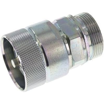 Stalen DN 25 Hydraulische Koppeling Insteeknippel 35 mm L Knelring ISO 8434-1 D M48 x 3