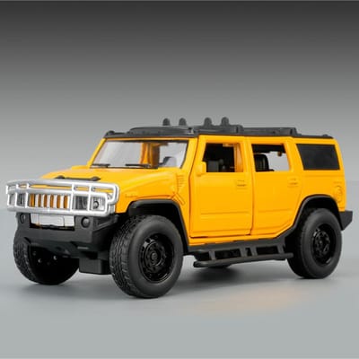 1:32 Hummer H2 Suv Legering Auto Model Diecast Metaal Off-Road Voertuig Auto Model Geluid En Licht Simulatie Collectie Kinder Speelgoed Cadeau