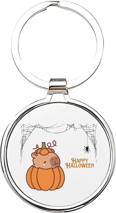 Akyol - Halloween Sleutelhanger - halloween - Dierenliefhebbers - Halloween - trick or treat - nacht van halloween - verkleedfeest - boo - spook - spoken - grafsteen - griezelige sleutelhanger - sleutelhanger voor Halloween - 4 x 7,5 CM