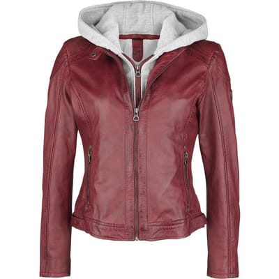 Mauritius Lederen jas - Angy S18 LAMAS - M - voor Vrouwen - rood
