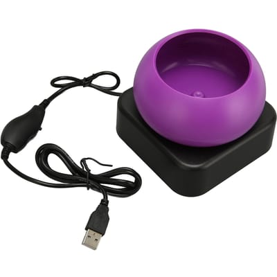 Elektrische Kralenspinner Kom Instelbare Snelheid CW CCW Rotatie USB Voeding Elektrische Kralenmaker voor purple
