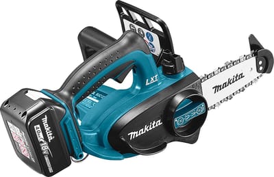 Makita DUC122RTE 18V Li-Ion accu kettingzaag set (2x 5.0Ah accu) in koffer - 115mm
