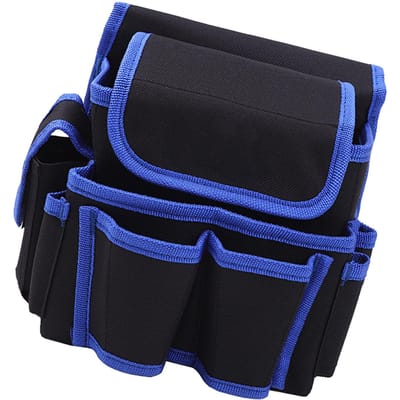 Gereedschapstas voor aan de riem Waterdichte Oxford Stof Multifunctionele Zakken Pouch voor Elektricien Blauw black