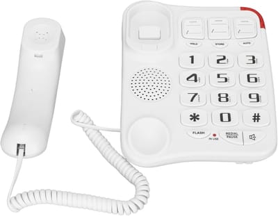 Vaste Telefoon met Grote Knoppen en Versterkt Geluid voor Ouderen