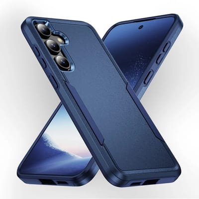 Back Cover Geschikt voor Samsung Galaxy S25 | Rugged Hoesje | Beschermhoes | Schokbestendige Hardcase | Shockproof | Tegen Vallen | Blauw