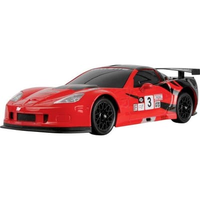 Amewi 1:18 RC auto Elektro Drift Corvette C6.R Drift Car Rood Brushed 4WD RTF 2,4 GHz Incl. accu en laadkabel, Voordeelset