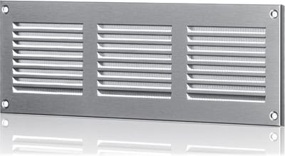 Ventilatierooster RVS 300x100mm met Hor voor Veilige Toevoer en Afvoer