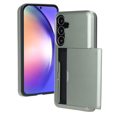 imoshion Hoesje met Pasjeshouder - Geschikt voor Samsung Galaxy S25 FE - Groen