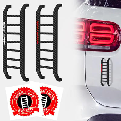 Ladder Accessoires Set - Magnetische Trede - Voertuig Styling - Niet-schurend Lakwerk - 5 x 2.5 x 1.3 cm - Zwart