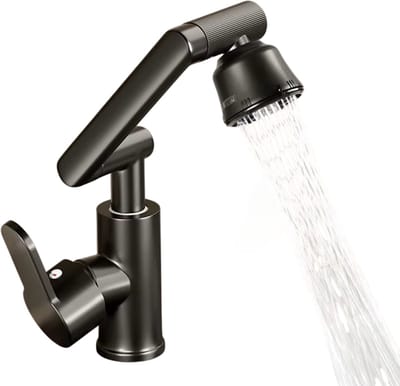 Multifunctionele Universele Wastafelkraan – Warm & Koud Mengkraan - Roterende Kraan Badkamer & Keuken - Booster Kraan voor Huishoudelijk Gebruik & Waterbesparing