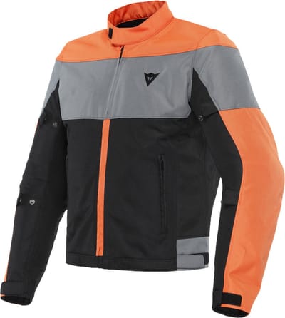 Dainese Elettrica Air Tex Jas Zwart Vlam Oranje Houtskool - Jas