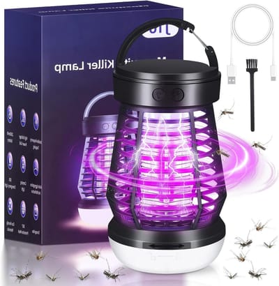 Draagbare Elektrische Insectenverdelger met UV Lamp, Waterdichte Muggenbeschermer en Effectieve Vliegenval voor Moths en Spinnen