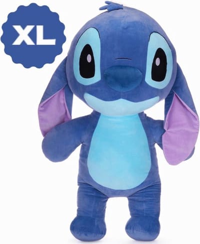 Stitch - Disney Lilo en Stitch Pluche Knuffel XXL 60 cm [Lilo Stitch and Angel Plush Toy | Grote XL Speelgoed Knuffeldier Knuffelbeer Groot voor kinderen jongens meisjes]
