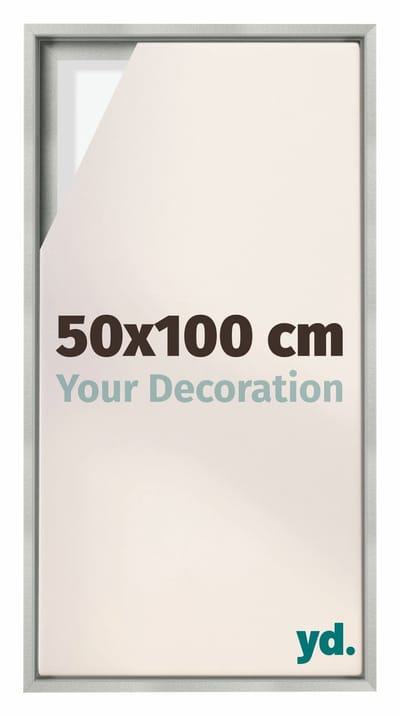 Your Decoration - Baklijst 50x100 cm - Zilver Mat - Baklijst voor Canvas - MDF - Lyon