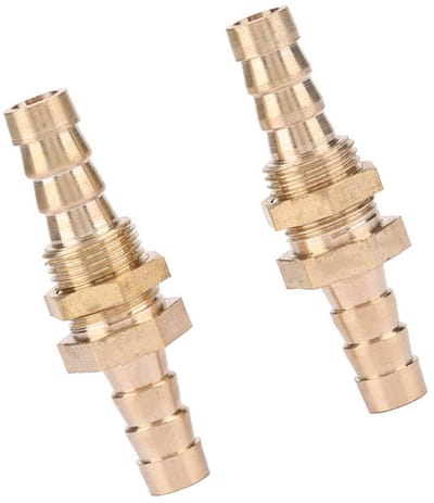Store_8 - Messing Weerhaak - Schot Pijpkoppeling - Koppelingspluggen 8 mm - Diverse Toepassingen - Duurzaam en sterk - Ideaal voor leidingen - Gesc...