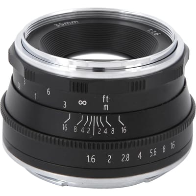35mm f1.6 Vaste Focus Hoge Definitie Gecoate Film Mirrorless Camera Lens Z Mount voor Nikon Z6 Z7 zwart