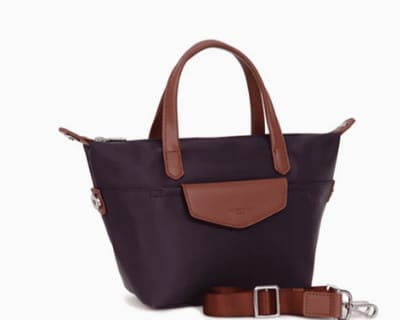 Hexagona Dames Handtas Zwart/bruin | Maat: One Size