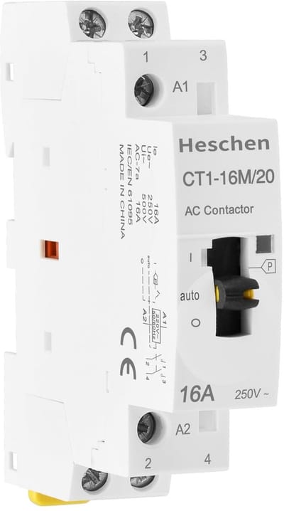 Dailygoody - Modulaire AC-bescherming - 16A 2 polen - Handmatige schakelaar - 220VAC - Voor DIN-rail montage - Geschikt voor huishoudelijk gebruik - C..