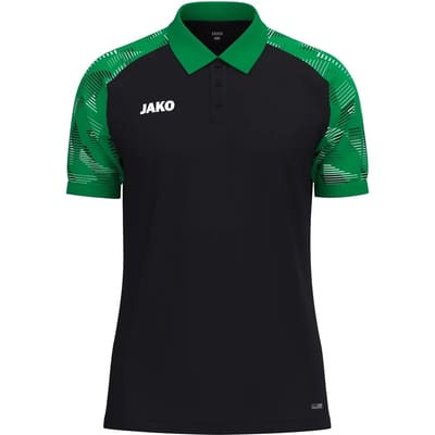 Jako Sonic Polo Kinderen - Zwart / Groen | Maat: 140