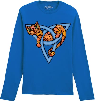Katten Spiral Cat The Coloured House Longsleeve T-shirt XXL