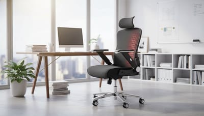 Ergonomische Bureaustoel Casa Velluto PowerMax | Mesh Gaming & Kantoorstoel Hoog | 5D Armleuningen, Verstelbare Lendensteun en Hoofdsteun | Draai-, Zitting- en Rugverstelling | Max. 200 kg | Comfort voor Thuis & Kantoor