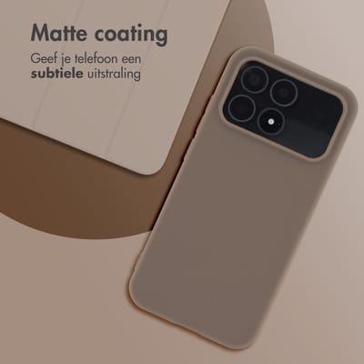 imoshion Hoesje - Geschikt voor Xiaomi Poco F8 Pro - Color Backcover - Bruin