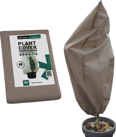 Vorstbescherming - winter Beschermingshoes vliesdoek voor planten en boom met rits MEDIUM: 1.80m x 1.20m - extra sterk 80gr/m2 - plantenhoes tegen vorst - vorstbeschermer